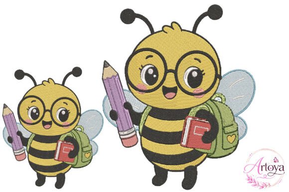 Cute School Bee Embroidery Design: A Designer’s Review