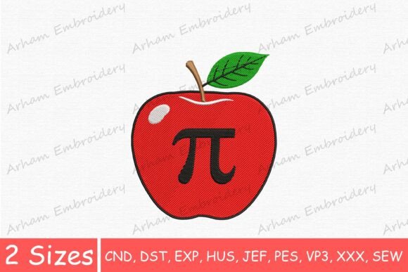 Red Apple with Pi Embroidery: A Seller’s Review