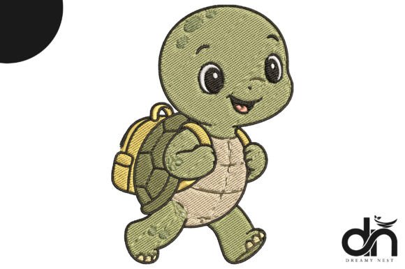 Review: Cute School Turtle Embroidery Design