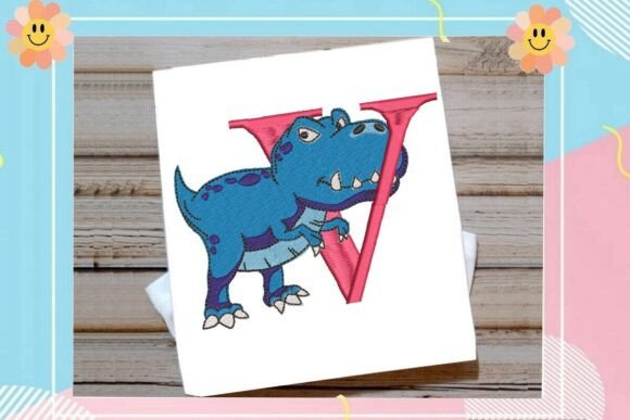 Review: Dinosaur Monogram Letter V for Etsy Shops