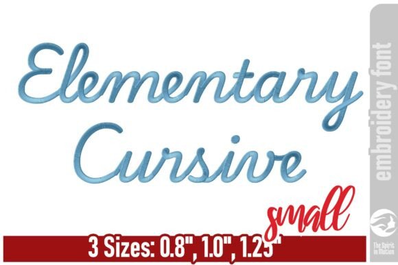 Review: Elementary Cursive Embroidery Font - S
