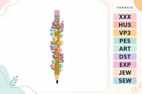 Review: Floral Pencil Back to School Design