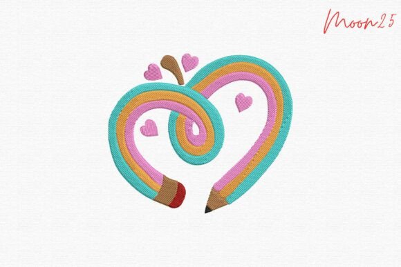Review: Heart Apple Pencil School Love Classroom Design