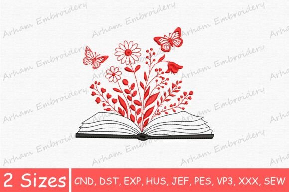 Review: Reading Book Flower Butterfly Design