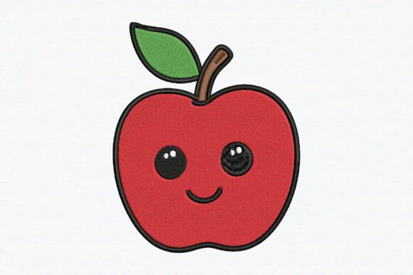 Review: Red Apple Embroidery Design for Etsy Shops
