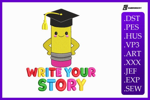 Review: Write Your Story Baby Quote Embroidery Design