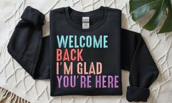 Reviewing Welcome Back PES DST Embroidery Pattern